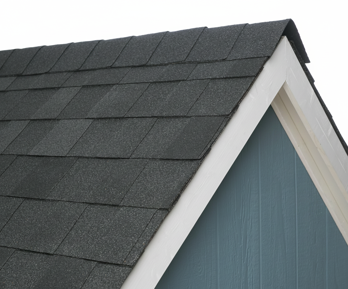 Blue house with Charcoal roof