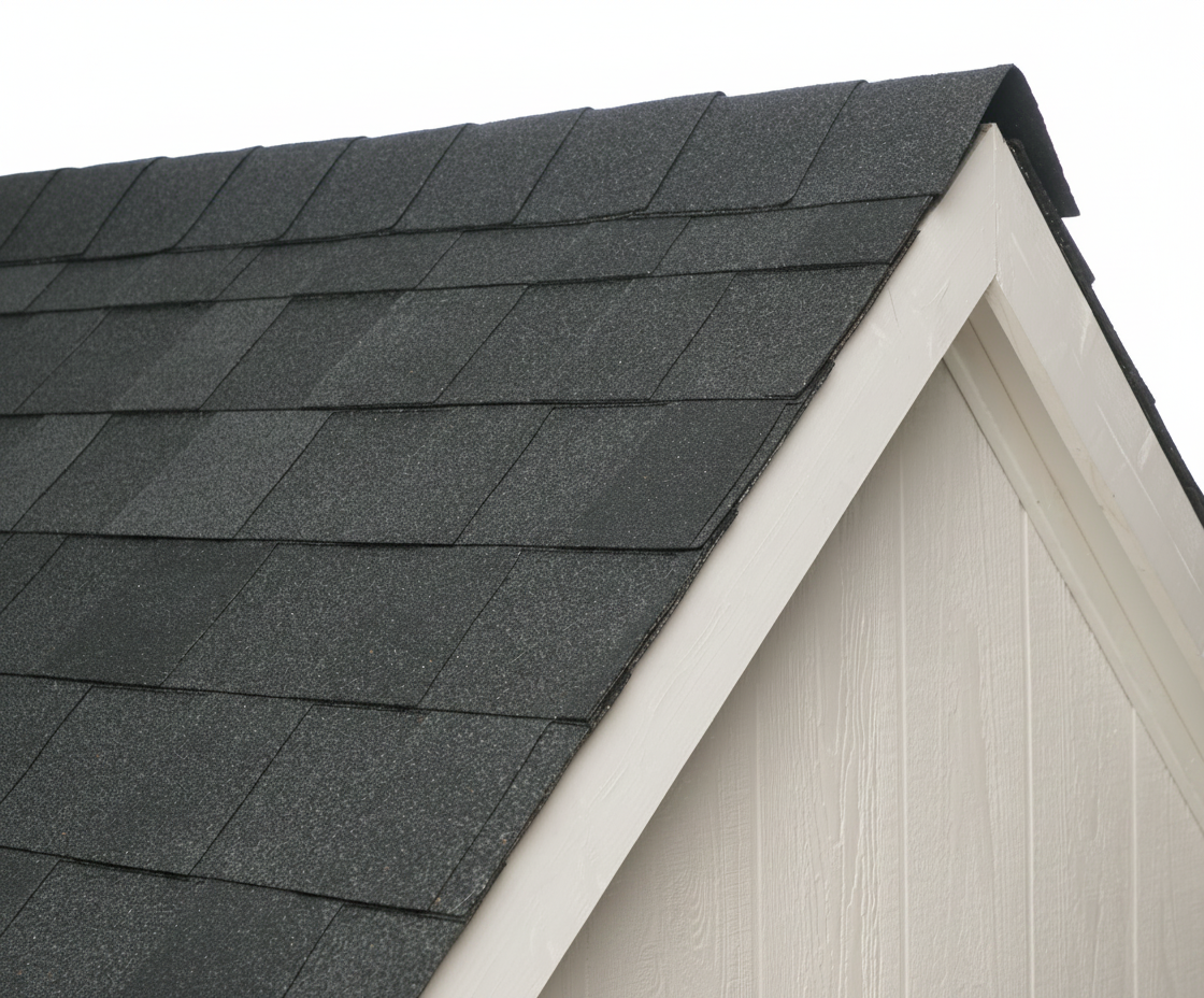 Cream house with Charcoal roof