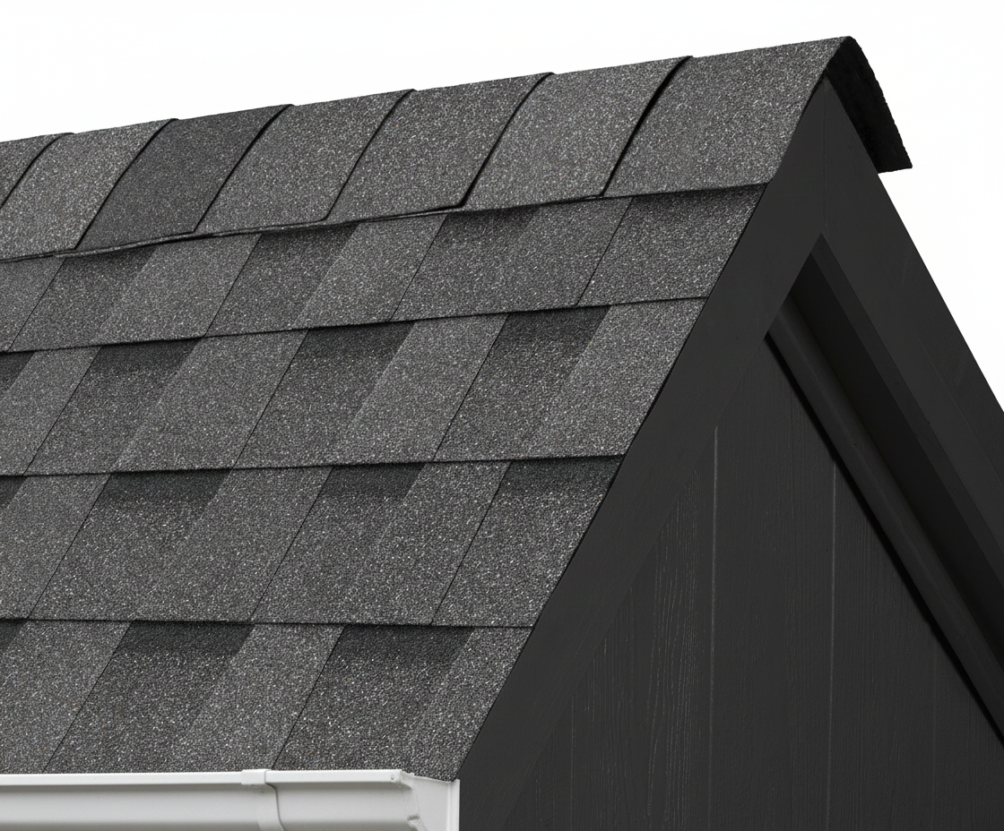 Dark Gray house with Charcoal roof