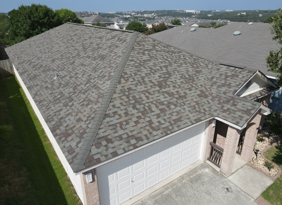 Home with Owens Corning Duration Driftwood roof