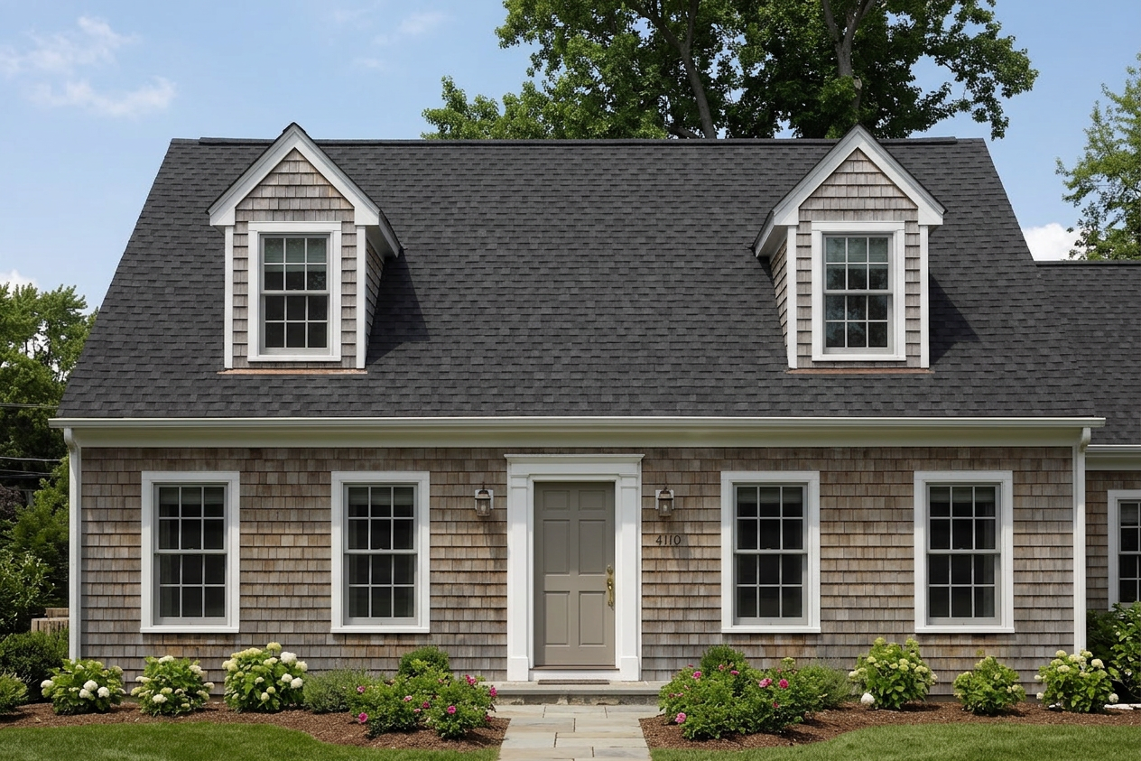 Cape Cod with Black roof