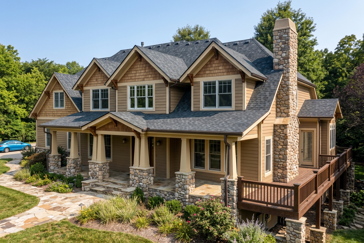 Florida home with Belmont Black Granite roof