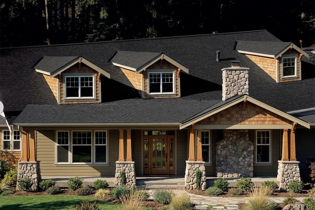 Florida home with Landmark Black Walnut roof