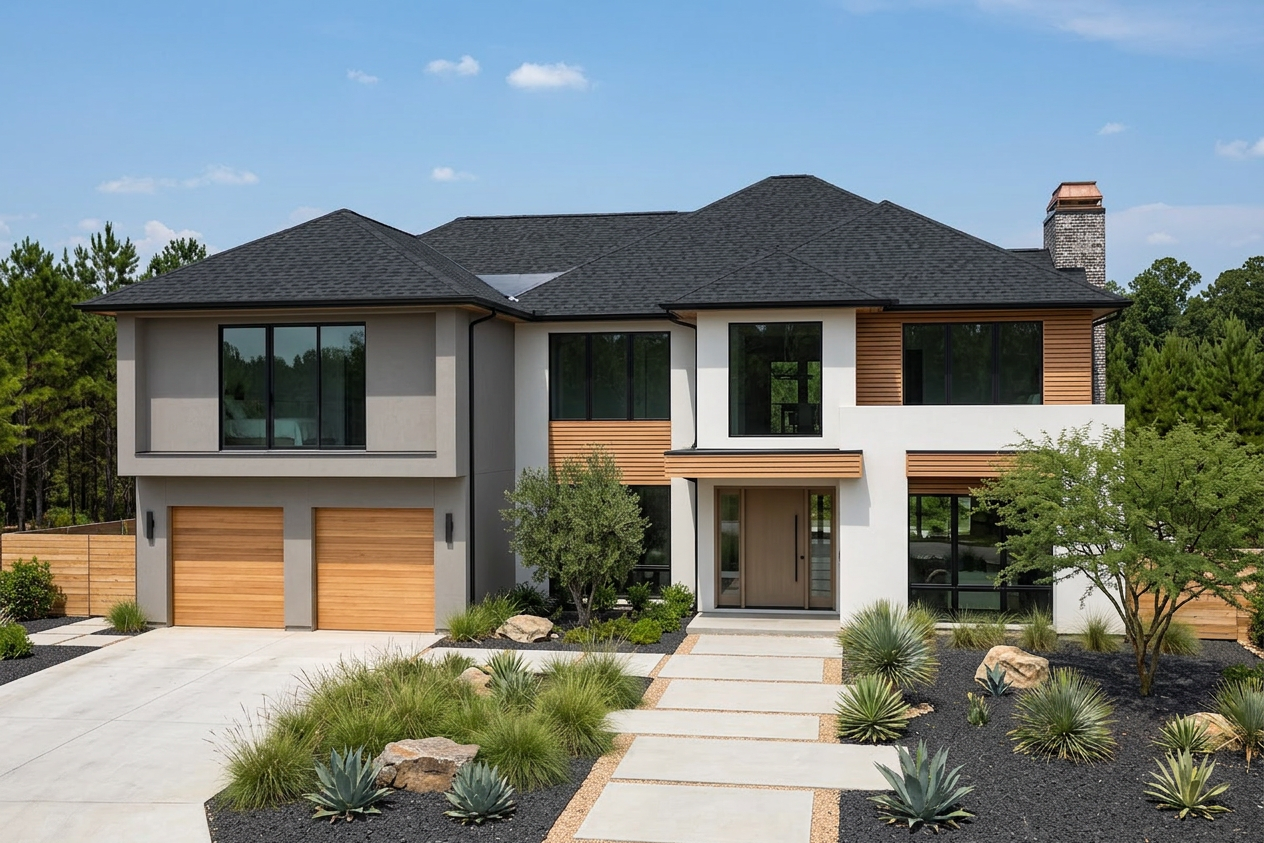 Florida home with Landmark Pro Cinder Black roof