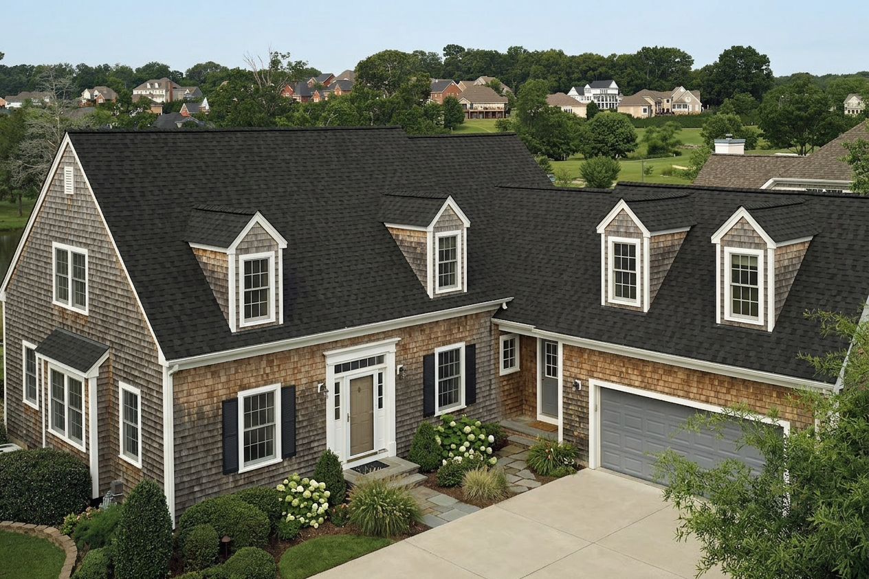 Florida home with Landmark Pro Max Def Black Walnut roof