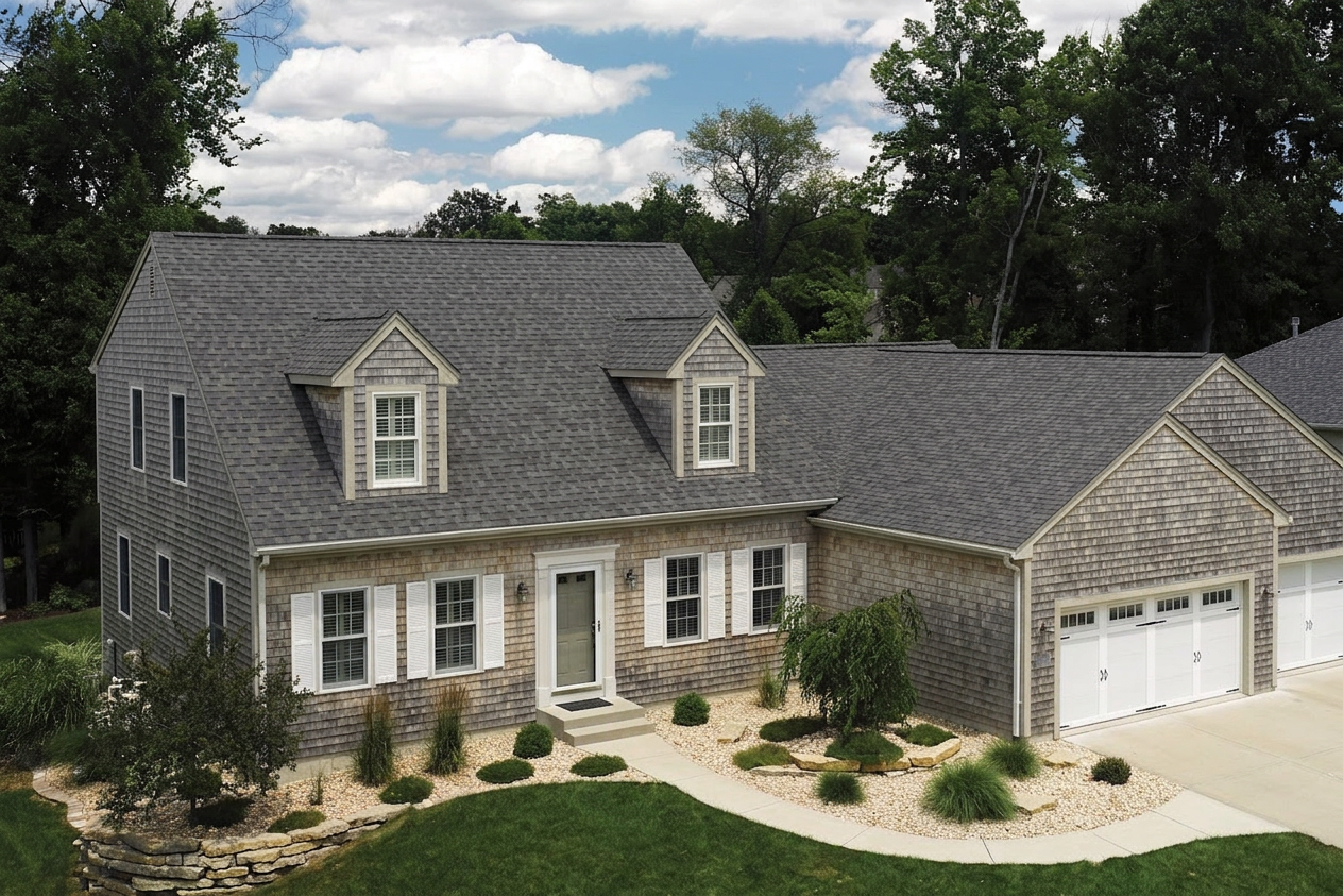 Florida home with Landmark Pro Max Def Colonial Slate roof