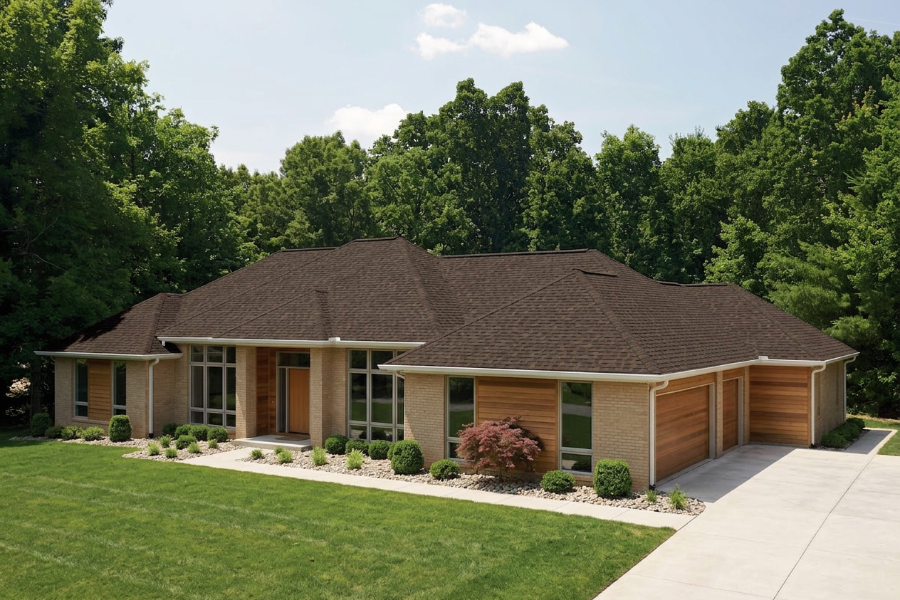 Florida home with Landmark Pro Max Def Heather Blend roof