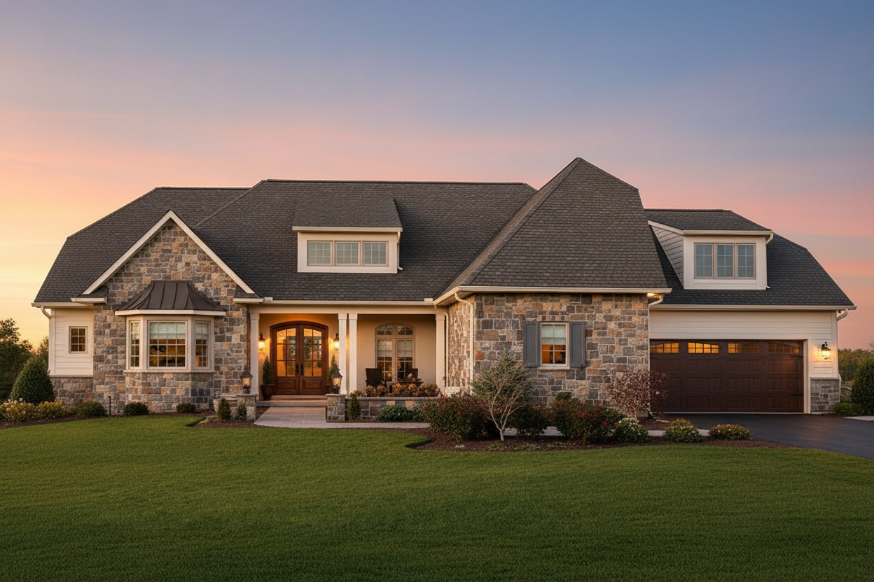 Florida home with Camelot II Camelot Ii Royal Slate roof