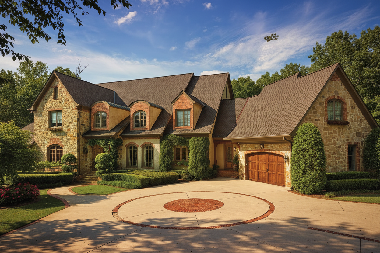 Florida home with Grand Sequoia Grand Sequoia Mesa Brown roof