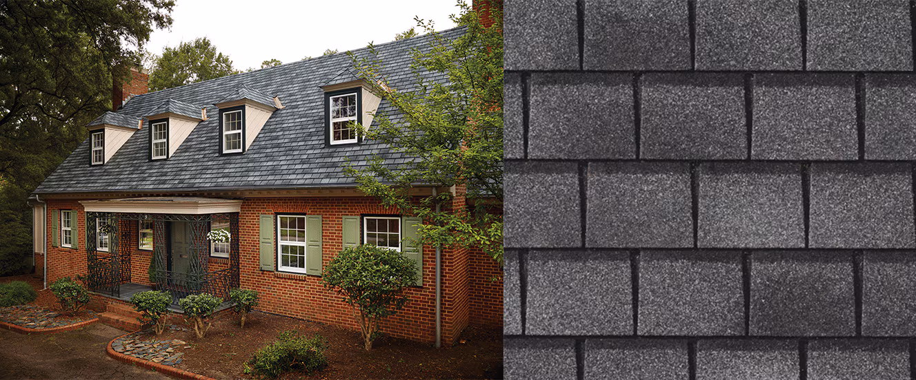 Home with GAF Slateline Slateline English Gray roof