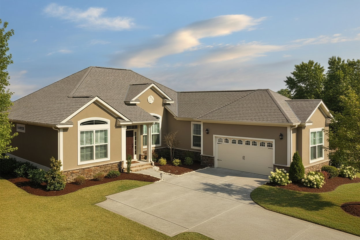 Florida home with Timberline HDZ Driftwood roof