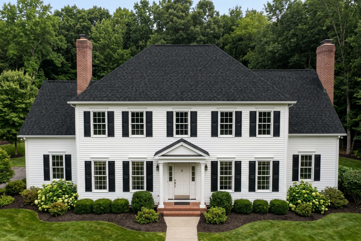 Florida home with Dynasty Granite Black roof