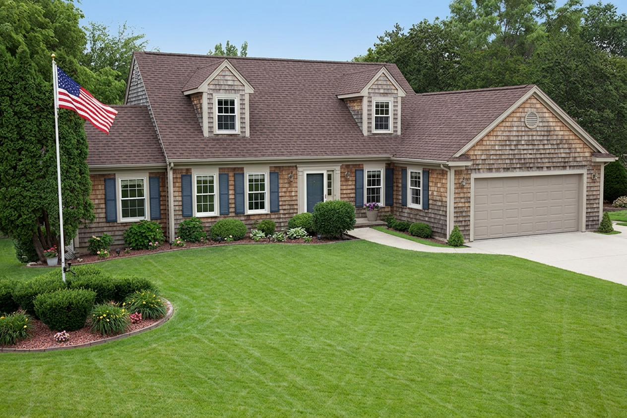 Florida home with Vista AR Antique Brown roof