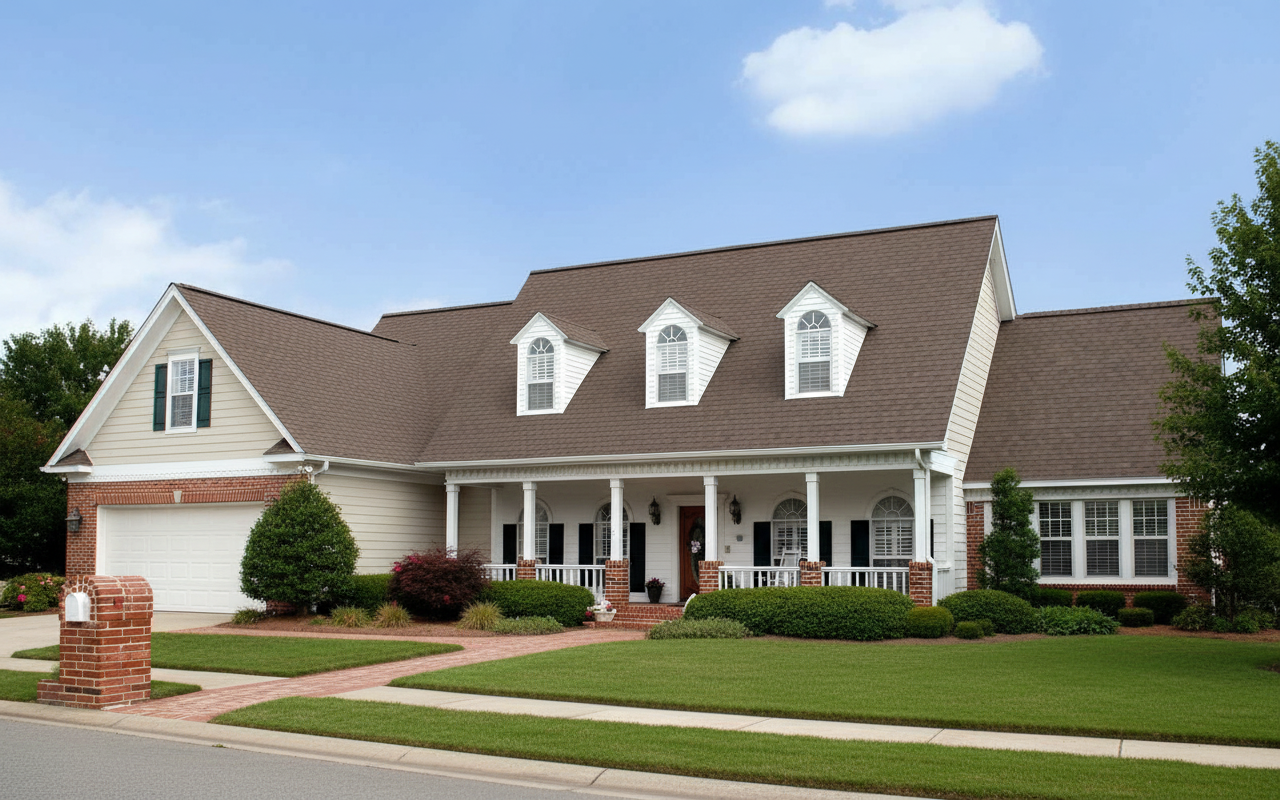 Florida home with Oakridge Teak roof